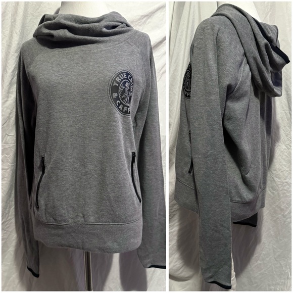 True Crime & Caffeine, Retro, Reworked, Fitted Active Hoodie - Picture 4 of 15